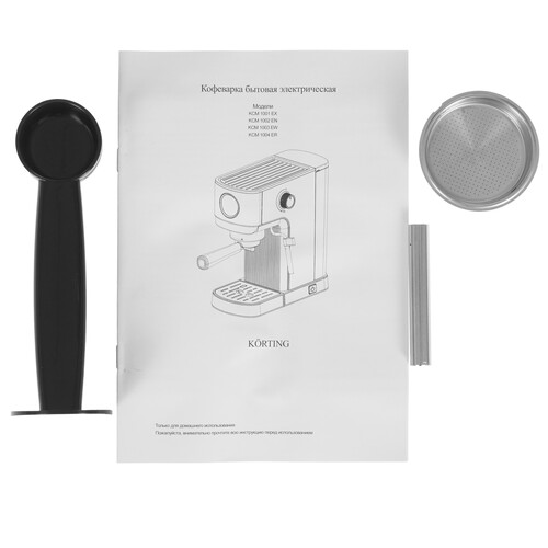 Купить Кофеварка рожковая Korting KCM 1002 EN черный  9158047. Характеристики, отзывы и цены в Донецке