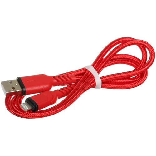 Купить Кабель круглый Hoco Lightning 8-pin - USB 2.0 Type-A красный 1 м  5475124. Характеристики, отзывы и цены в Донецке