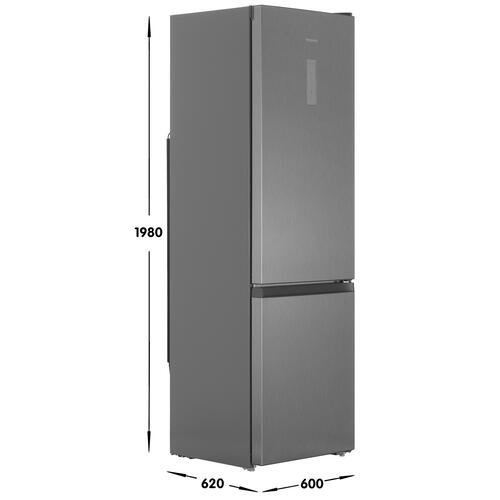 Купить Холодильник с морозильником   Hotpoint HT 5200 MX серый  9027544. Характеристики, отзывы и цены в Донецке