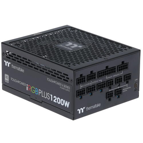 Купить Блок питания Thermaltake Toughpower iRGB PLUS 1200W [PS-TPI-1200F2FDPx-1] черный  1234012. Характеристики, отзывы и цены в Донецке