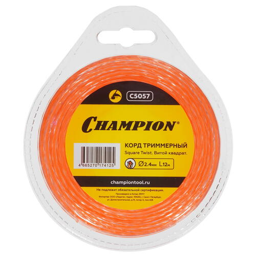 Купить Леска для триммеров Champion Square Twist DUO C5057  1215855. Характеристики, отзывы и цены в Донецке