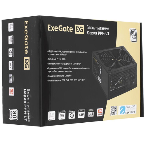 Купить Блок питания ExeGate 80 PLUS 900PPH LT  9921129. Характеристики, отзывы и цены в Донецке