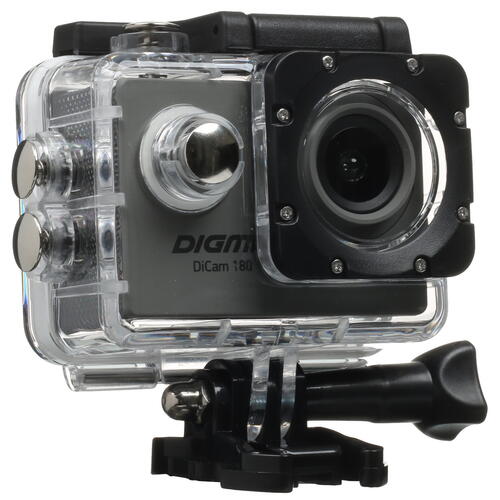 Купить Экшн-камера Digma DiCam 180 серый  5084219. Характеристики, отзывы и цены в Донецке