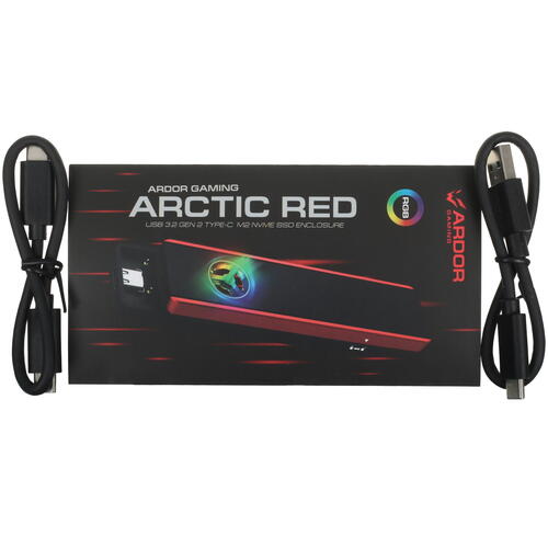 Купить M.2 Внешний бокс ARDOR GAMING M2 Arctic Red  5073570. Характеристики, отзывы и цены в Донецке