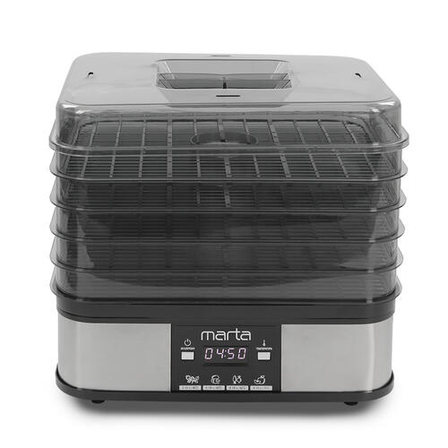 Купить Сушилка для овощей и фруктов MARTA MT-FD1887E черный  9908450. Характеристики, отзывы и цены в Донецке