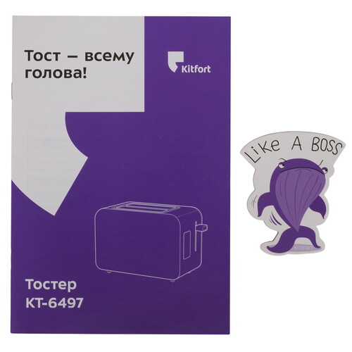 Купить Тостер Kitfort КТ-6497 черный  9283644. Характеристики, отзывы и цены в Донецке