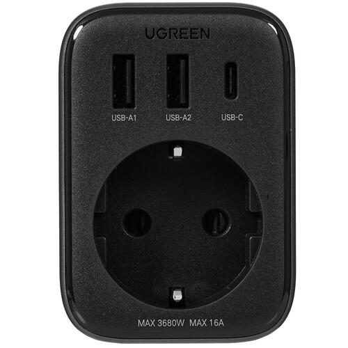 Купить Сетевой фильтр Ugreen 30W Travel Converter черный  5415870. Характеристики, отзывы и цены в Донецке