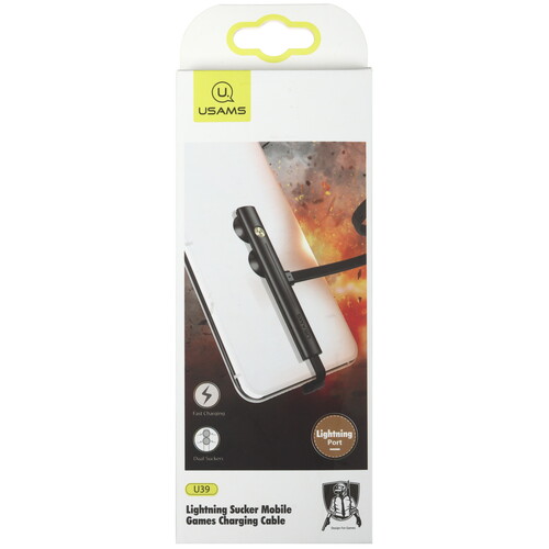 Купить Кабель плоский USAMS Lightning 8-pin - USB 2.0 Type-A черный 1.2 м  5480457. Характеристики, отзывы и цены в Донецке