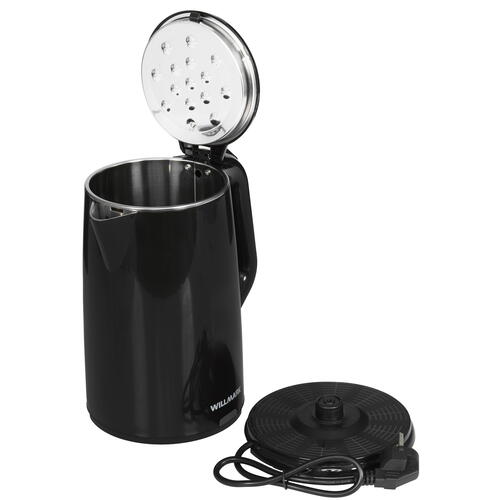 Купить Электрочайник WILLMARK WEK-2012PS черный  5343863. Характеристики, отзывы и цены в Донецке