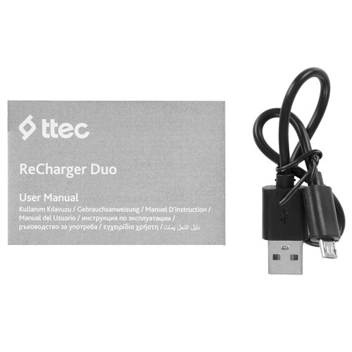 Купить Портативный аккумулятор TTEC ReCharger Duo черный  9140703. Характеристики, отзывы и цены в Донецке