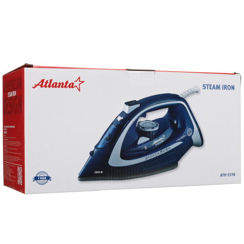 Купить Утюг Atlanta ATH-5578 синий  9948716. Характеристики, отзывы и цены в Донецке