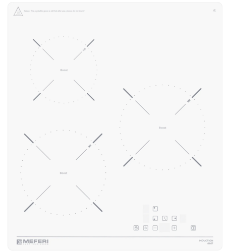 Купить Индукционная варочная поверхность Meferi MIH453WH POWER  9168769. Характеристики, отзывы и цены в Донецке