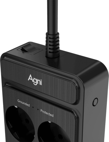 Купить Сетевой фильтр AGNI TP-FS6E черный  9289353. Характеристики, отзывы и цены в Донецке