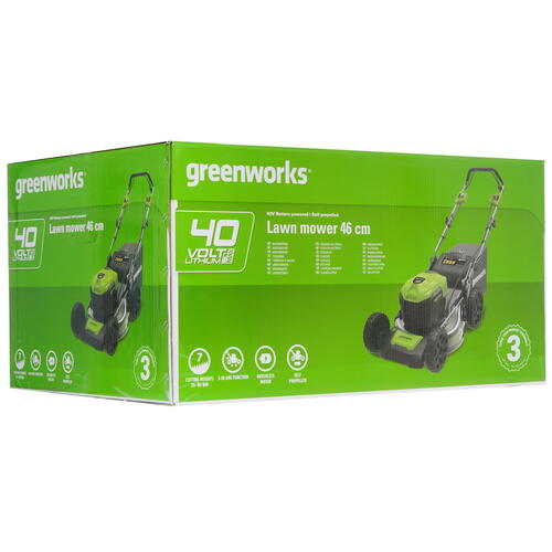 Купить Газонокосилка аккумуляторная GreenWorks GD40LM46SP 40V  8196529. Характеристики, отзывы и цены в Донецке