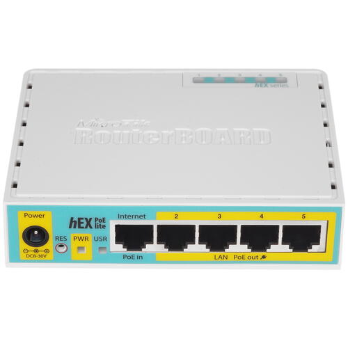 Купить Маршрутизатор Mikrotik hEX PoE lite  5048376. Характеристики, отзывы и цены в Донецке