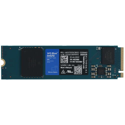 Купить 500 ГБ M.2 NVMe накопитель WD Blue SN570 [WDS500G3B0C]  5073132. Характеристики, отзывы и цены в Донецке