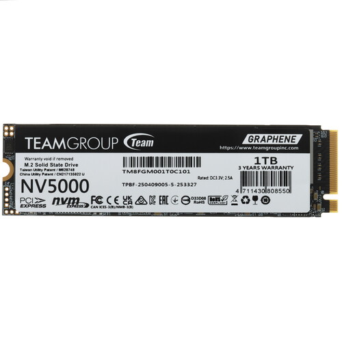 Купить 1000 ГБ M.2 NVMe накопитель Team Group NV5000  5637957. Характеристики, отзывы и цены в Донецке