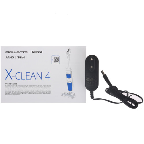 Купить Вертикальный пылесос моющий Tefal X-Clean 4 GF5035F0  серый  5481237. Характеристики, отзывы и цены в Донецке