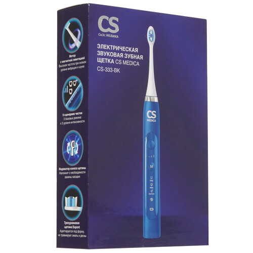Купить Электрическая зубная щетка CS Medica CS-333-BK синий  9217316. Характеристики, отзывы и цены в Донецке