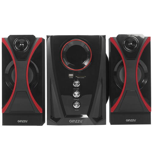 Купить Колонки Ginzzu GM-407 черный  1364074. Характеристики, отзывы и цены в Донецке
