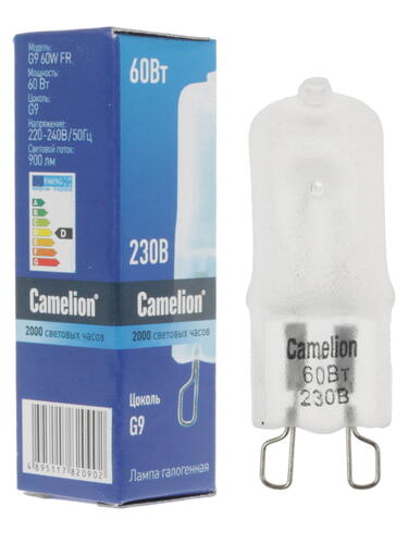 Купить Лампа галогенная Camelion G9/60W/220V  1112875. Характеристики, отзывы и цены в Донецке