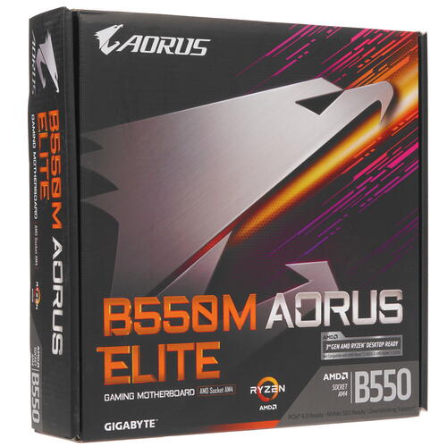 Купить Материнская плата GIGABYTE B550M AORUS ELITE  1689156. Характеристики, отзывы и цены в Донецке
