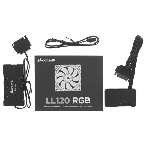 Купить Комплект вентиляторов Corsair LL120 RGB  5610046. Характеристики, отзывы и цены в Донецке