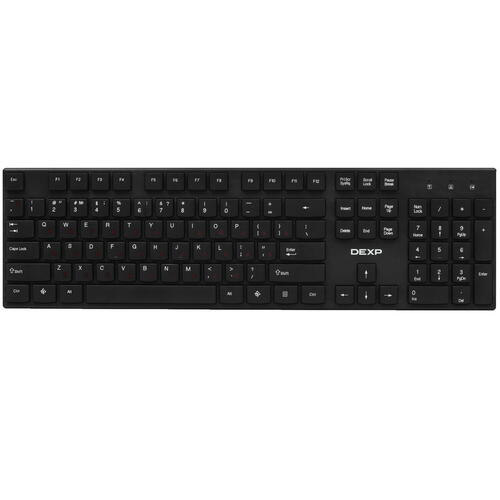 Купить Клавиатура+мышь беспроводная   DEXP KM-1209BU черный  5030450. Характеристики, отзывы и цены в Донецке