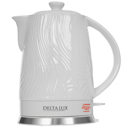 Купить Электрочайник DELTA LUX DE-1022 белый  9297587. Характеристики, отзывы и цены в Донецке