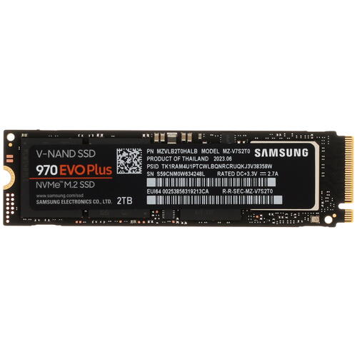 Купить 2000 ГБ M.2 NVMe накопитель Samsung 970 EVO Plus [MZ-V7S2T0B/AM]  5437380. Характеристики, отзывы и цены в Донецке