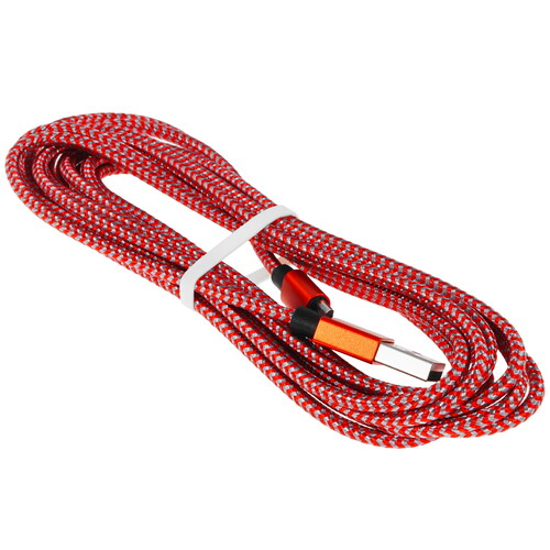 Купить Кабель круглый Perfeo micro USB - USB 2.0 Type-A красный 3 м  9173121. Характеристики, отзывы и цены в Донецке