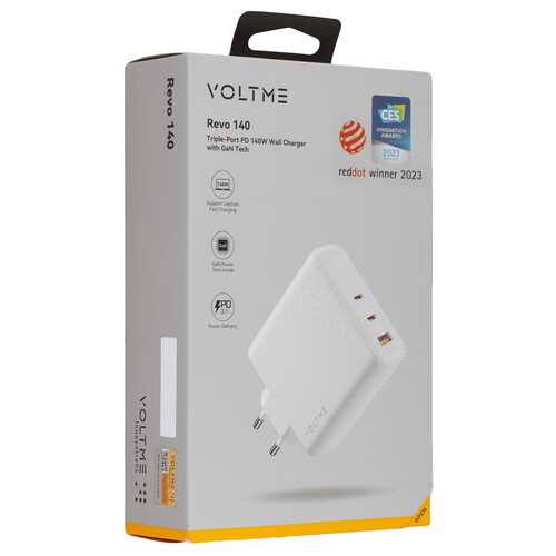 Купить Сетевое зарядное устройство VOLTME Revo 140 белый  9211008. Характеристики, отзывы и цены в Донецке