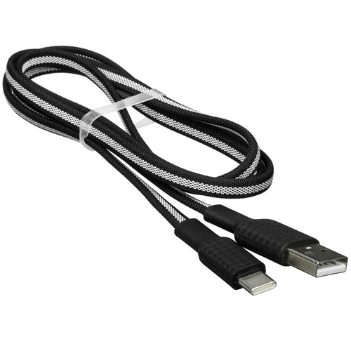 Купить Кабель плоский Hoco USB Type-C - USB 2.0 Type-A черный 1 м  9238225. Характеристики, отзывы и цены в Донецке