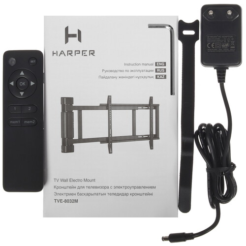 Купить Кронштейн для ТВ Harper TVE-8032M черный  9174495. Характеристики, отзывы и цены в Донецке
