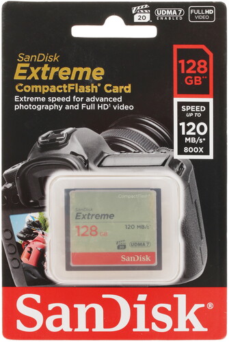 Купить Карта памяти SanDisk Extreme CF (Compact Flash) 128 ГБ  1108934. Характеристики, отзывы и цены в Донецке