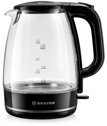 Купить Электрочайник BRAYER BR1030 черный  9904758. Характеристики, отзывы и цены в Донецке