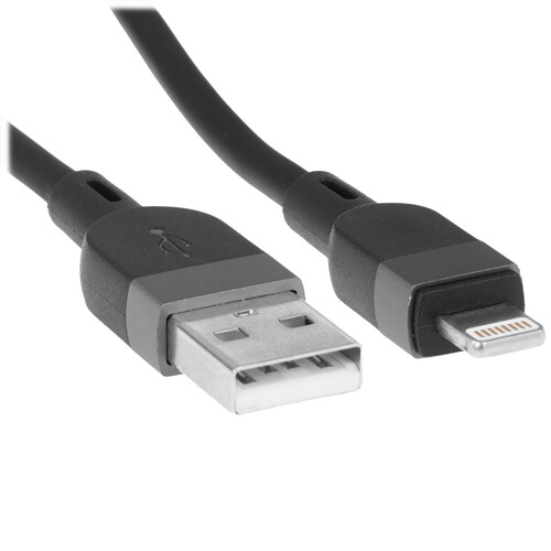 Купить Кабель круглый Hoco Lightning 8-pin - USB 2.0 Type-A черный 3 м  9238215. Характеристики, отзывы и цены в Донецке