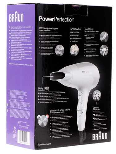 Купить Фен Braun HD 380 белый  1023349. Характеристики, отзывы и цены в Донецке
