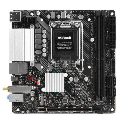 Купить Материнская плата ASRock B760M-ITX/D4 WiFi  5094825. Характеристики, отзывы и цены в Донецке