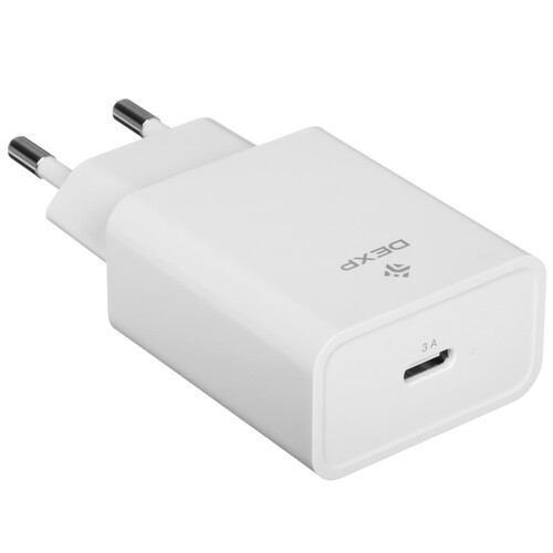 Купить Сетевое зарядное устройство DEXP IET25CD белый  9140149. Характеристики, отзывы и цены в Донецке