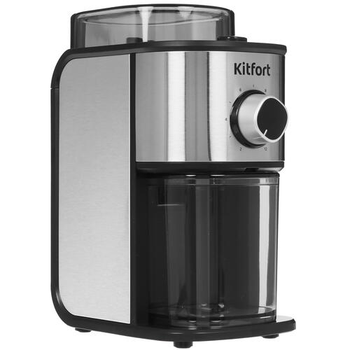 Купить Кофемолка электрическая Kitfort КТ-7247 серебристый  9089415. Характеристики, отзывы и цены в Донецке