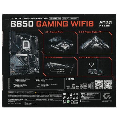 Купить Материнская плата GIGABYTE B850 GAMING WF6  5622572. Характеристики, отзывы и цены в Донецке