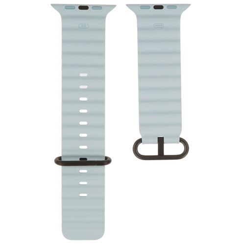 Купить Ремешок Apple для Apple Watch 44/ 45/ 46/ 49mm голубой/черный  5628902. Характеристики, отзывы и цены в Донецке