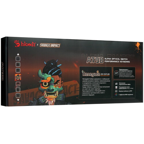 Купить Клавиатура  проводная A4Tech Bloody AT98 Renegade  5600523. Характеристики, отзывы и цены в Донецке