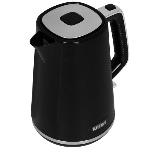 Купить Электрочайник Kitfort КТ-6713 черный  9212787. Характеристики, отзывы и цены в Донецке