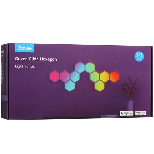 Купить Светодиодная панель Govee Glide Hexa Light белый  5488152. Характеристики, отзывы и цены в Донецке