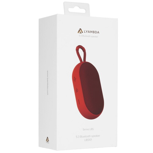 Купить Портативная колонка LYAMBDA LBS101, красный  9233383. Характеристики, отзывы и цены в Донецке