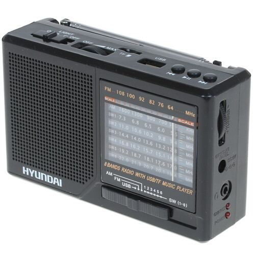 Купить Радиоприемник Hyundai H-PSR140 черный  1299680. Характеристики, отзывы и цены в Донецке