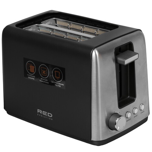 Купить Тостер RED evolution RT-44 черный  9125727. Характеристики, отзывы и цены в Донецке