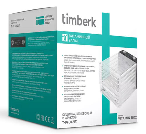 Купить Сушилка для овощей и фруктов Timberk T-PFD42131 черный  9115433. Характеристики, отзывы и цены в Донецке
